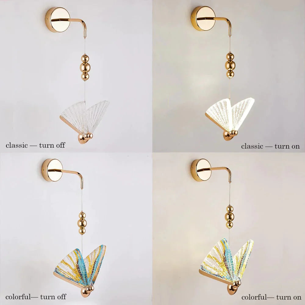 DecorBites™ Nordic Butterfly Led Wall Light for Bedroom