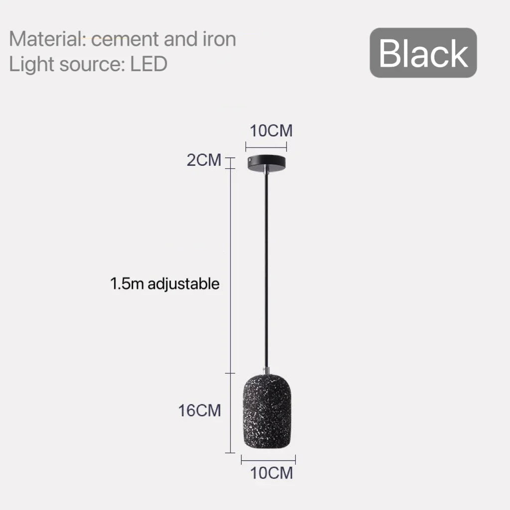 DecorBites™ Nordic Cement Pendant Lamp - Industrial Style Lighting