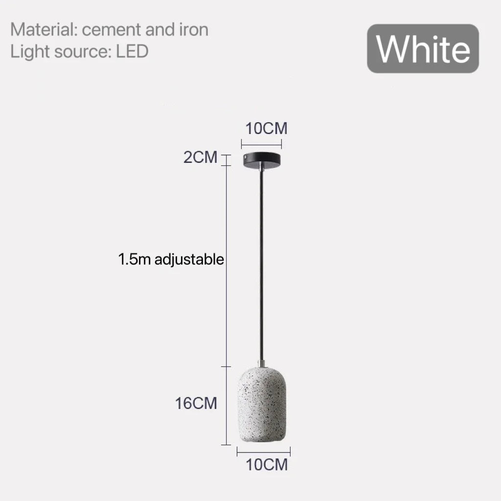 DecorBites™ Nordic Cement Pendant Lamp - Industrial Style Lighting