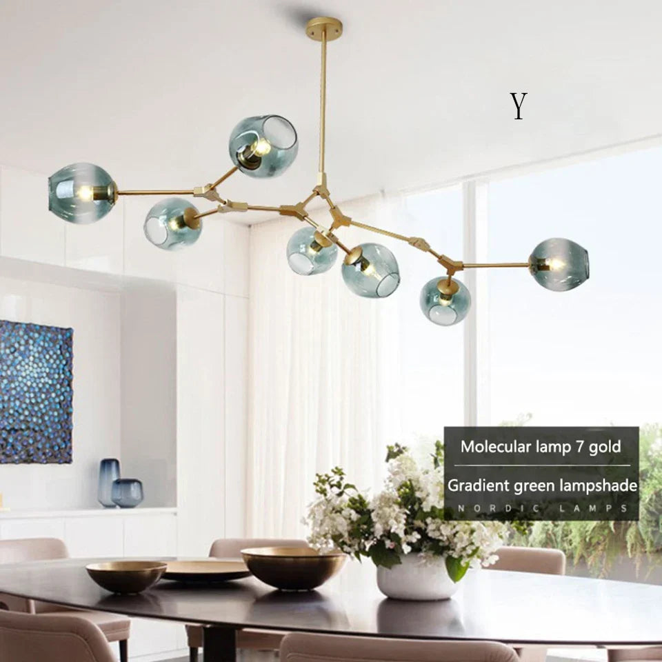 DecorBites™ Nordic Chandelier for Dining & Living Rooms