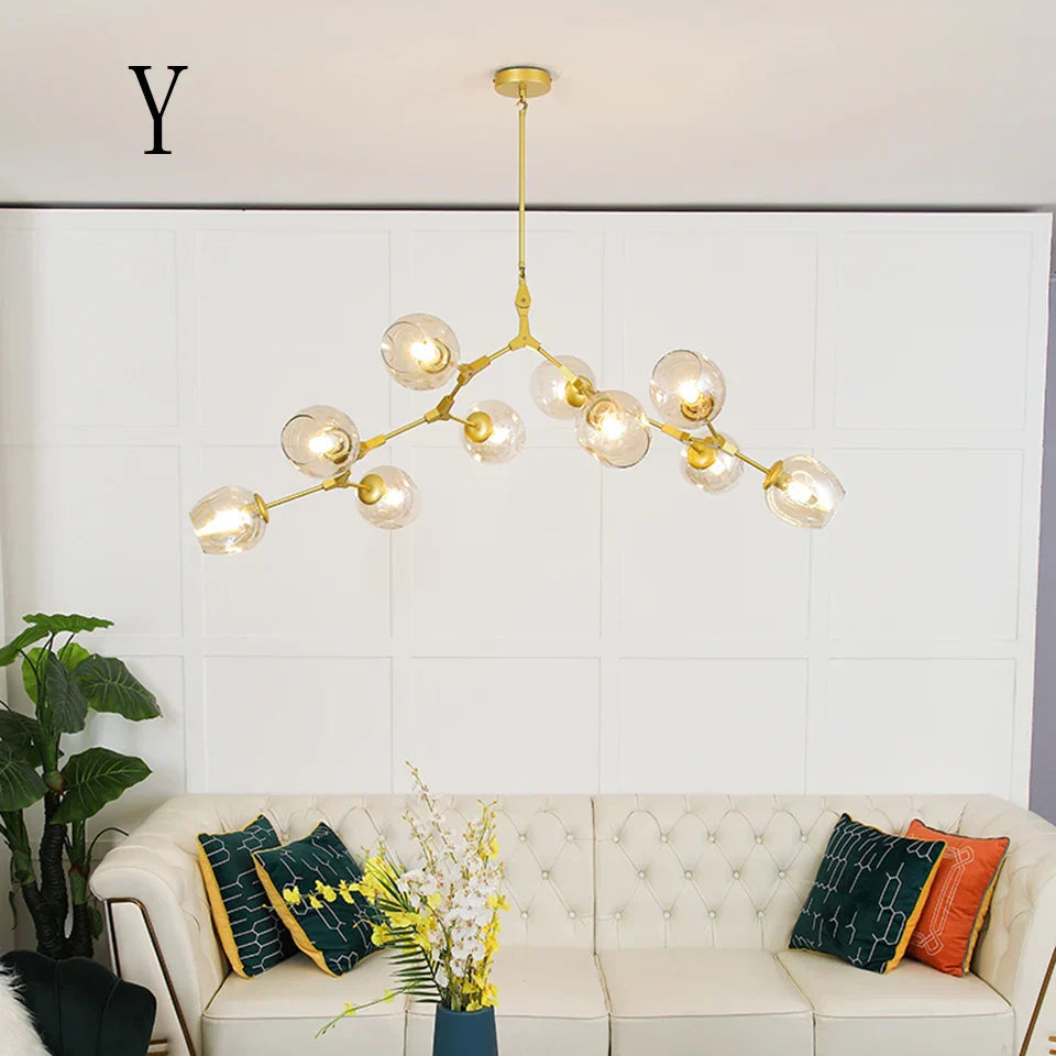 DecorBites™ Nordic Chandelier for Dining & Living Rooms