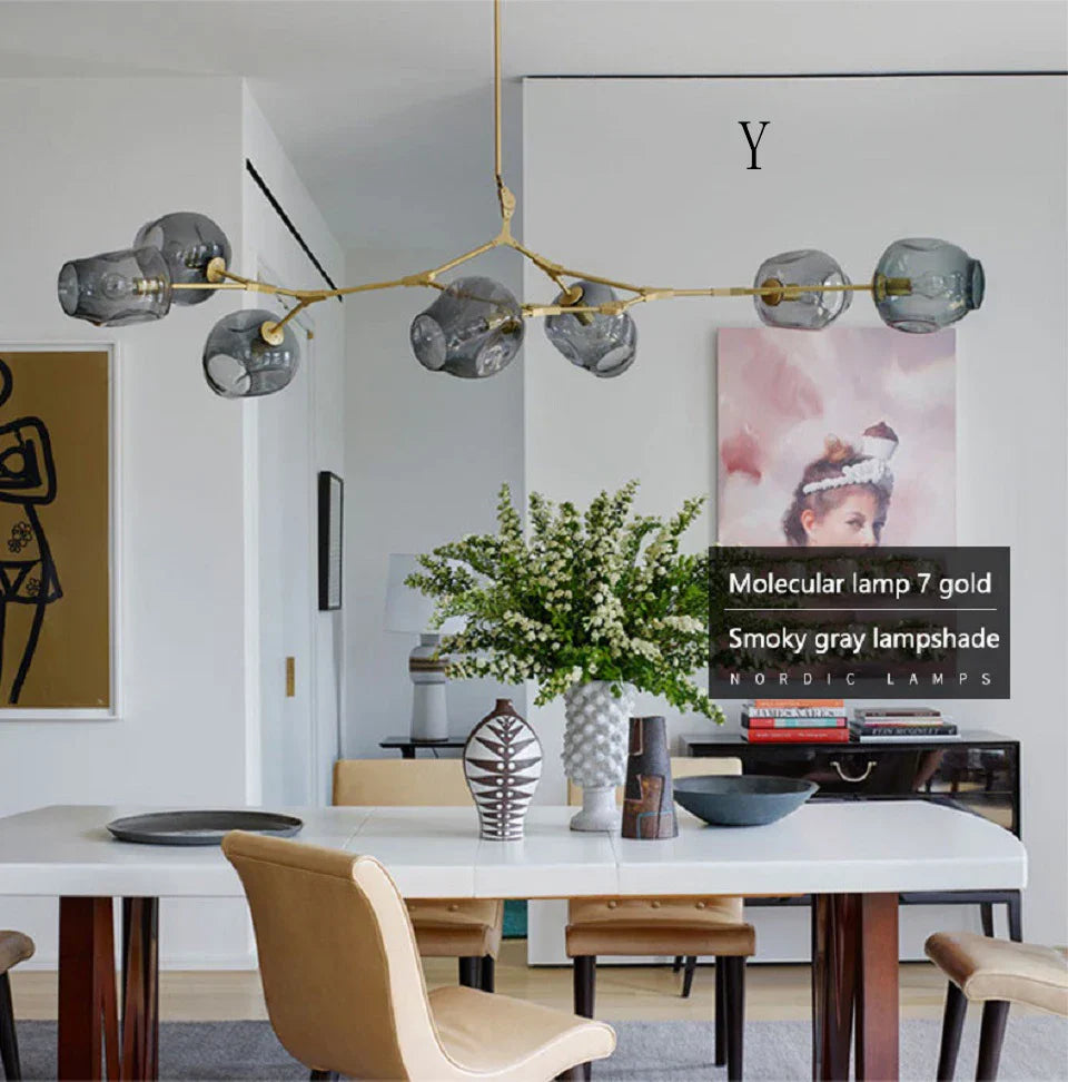DecorBites™ Nordic Chandelier for Dining & Living Rooms