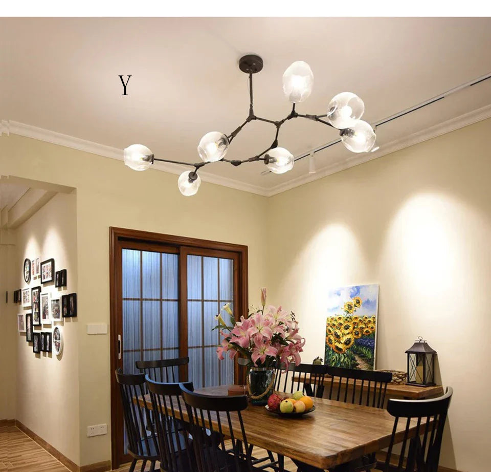 DecorBites™ Nordic Chandelier for Dining & Living Rooms