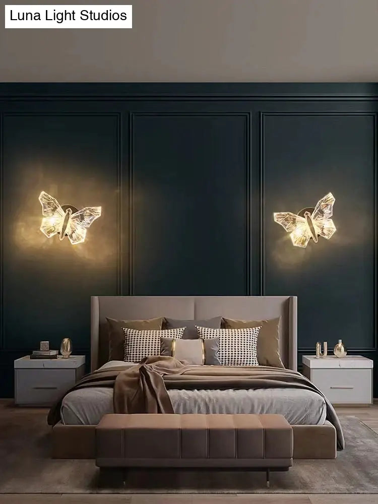 DecorBites™ Nordic Creative Luxury Butterfly wall lamp for Bedroom Living Room Lighting