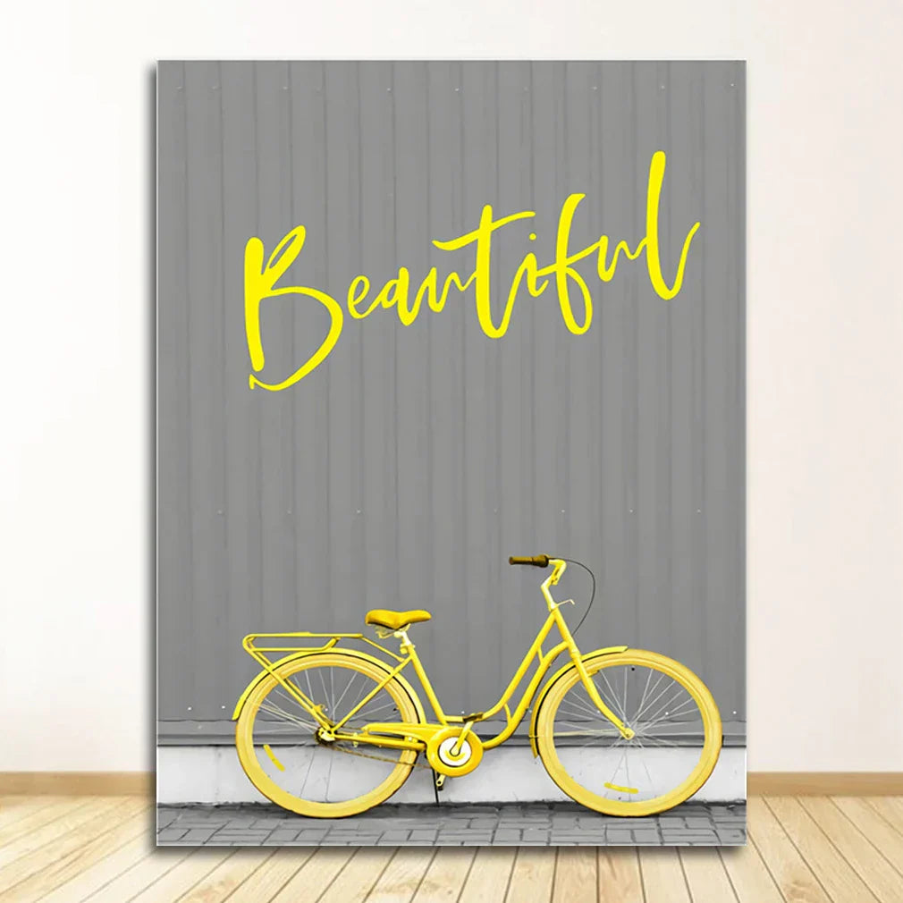 DecorBites™ Nordic Landscape Canvas Print Set - Yellow Scenery