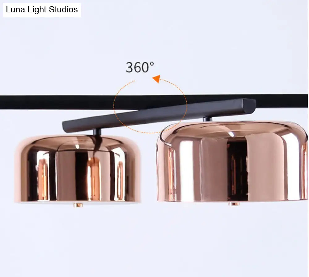 DecorBites™ Nordic LED Diner Island Lamp: 4-Light Hanging Fixture with Acrylic Shade