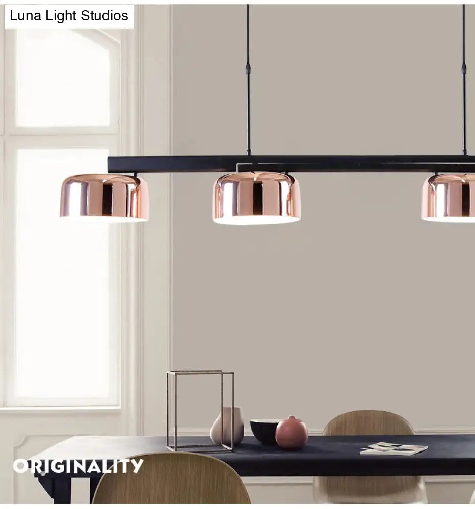 DecorBites™ Nordic LED Diner Island Lamp: 4-Light Hanging Fixture with Acrylic Shade