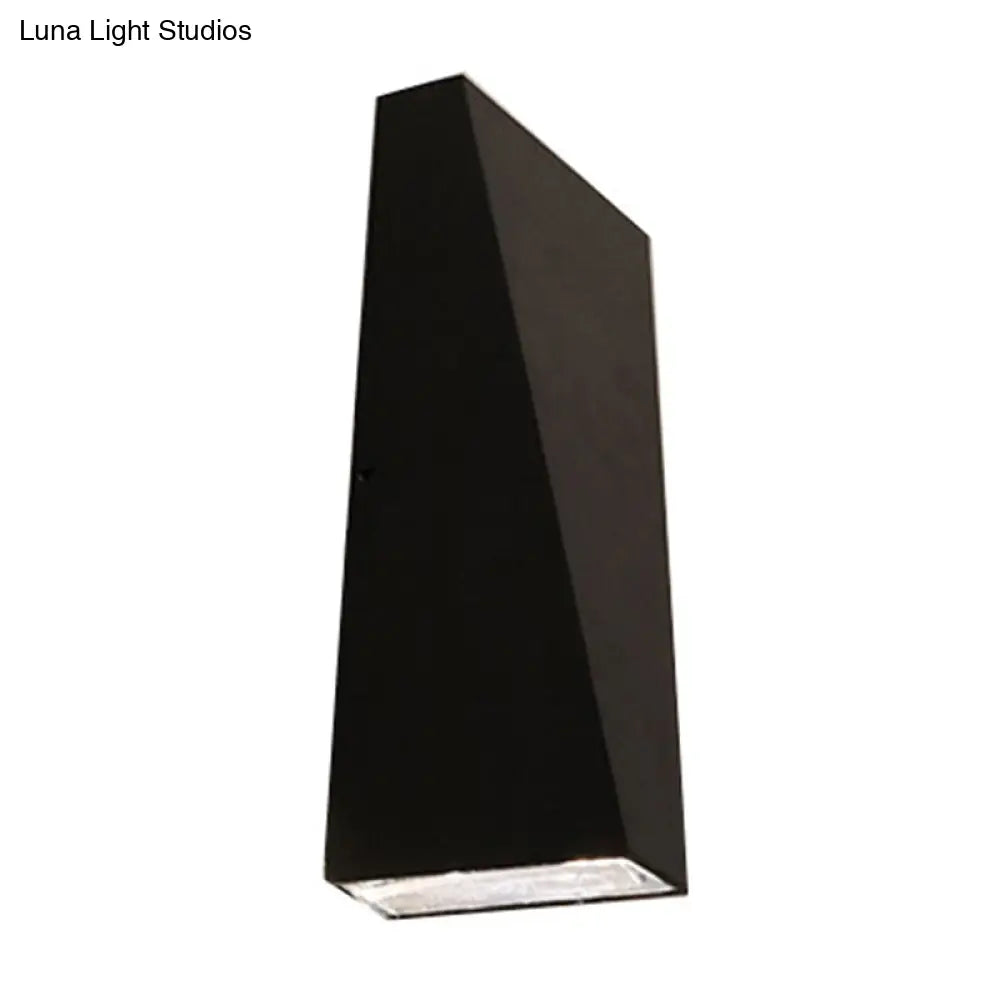 DecorBites™ Nordic LED Flush Wall Sconce Black/White Triangular LED Wall Lamp