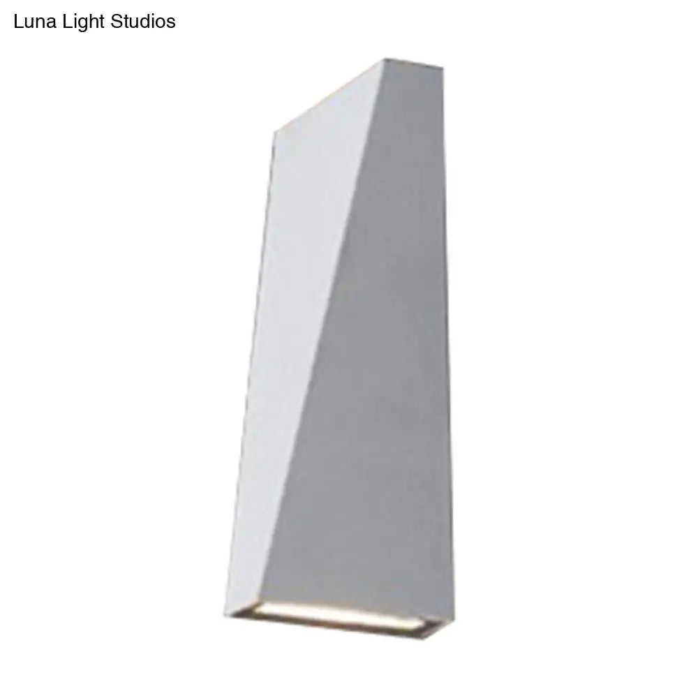 DecorBites™ Nordic LED Flush Wall Sconce Black/White Triangular LED Wall Lamp
