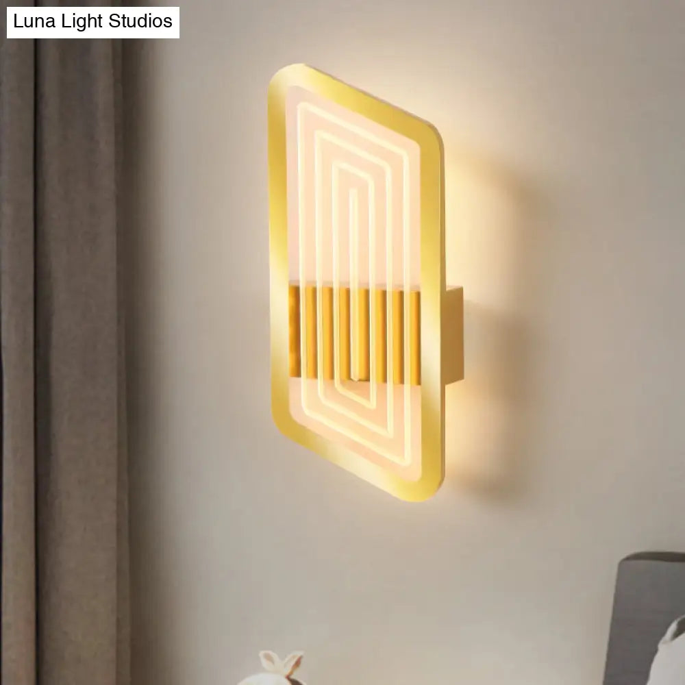 DecorBites™ Nordic Metallic Wall Sconce in Black/Gold with Warm/White Light, 12.5"/19.5" Wide