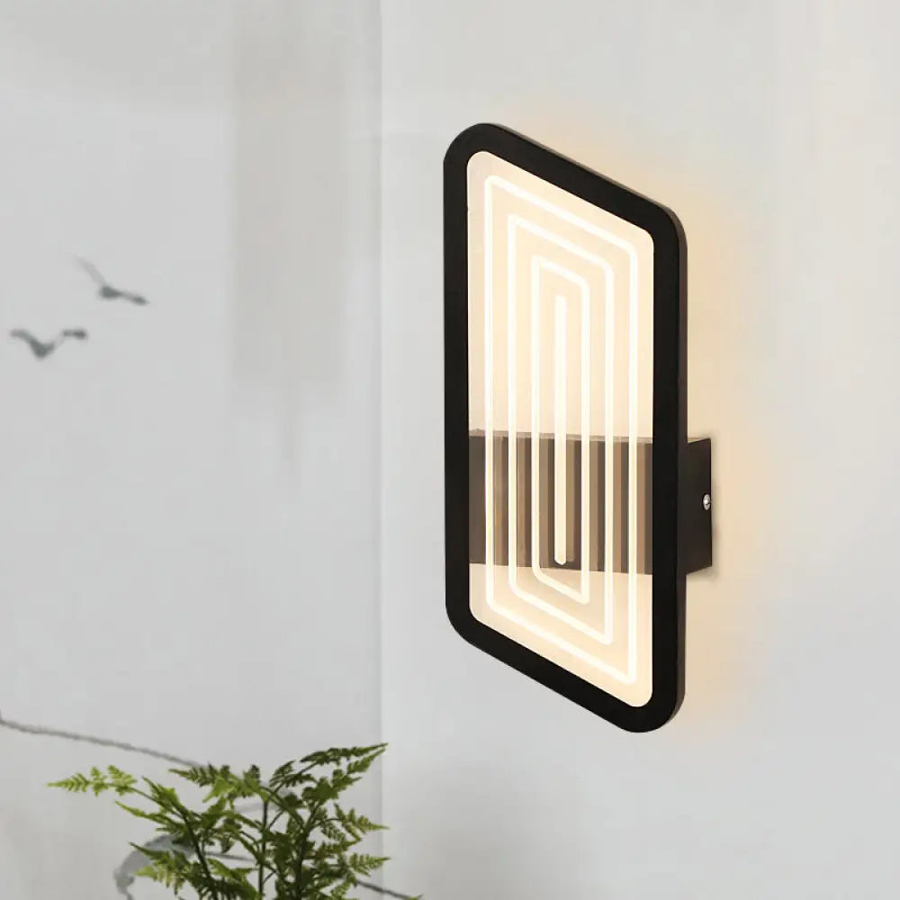 DecorBites™ Nordic Metallic Wall Sconce in Black/Gold with Warm/White Light, 12.5"/19.5" Wide