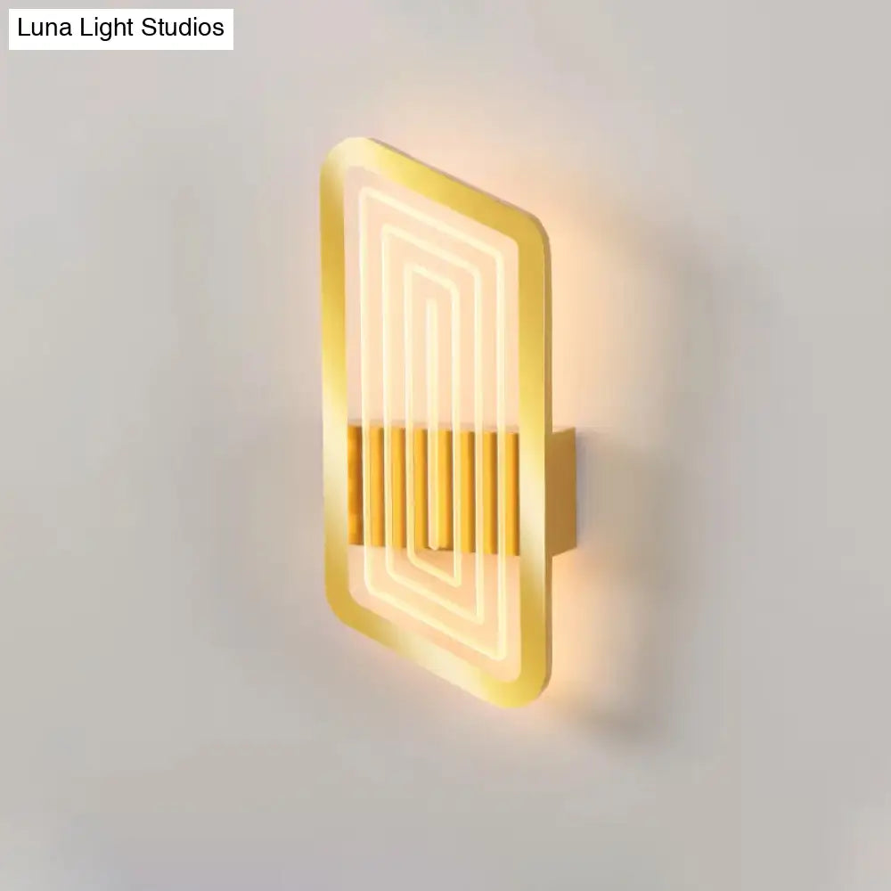DecorBites™ Nordic Metallic Wall Sconce in Black/Gold with Warm/White Light, 12.5"/19.5" Wide
