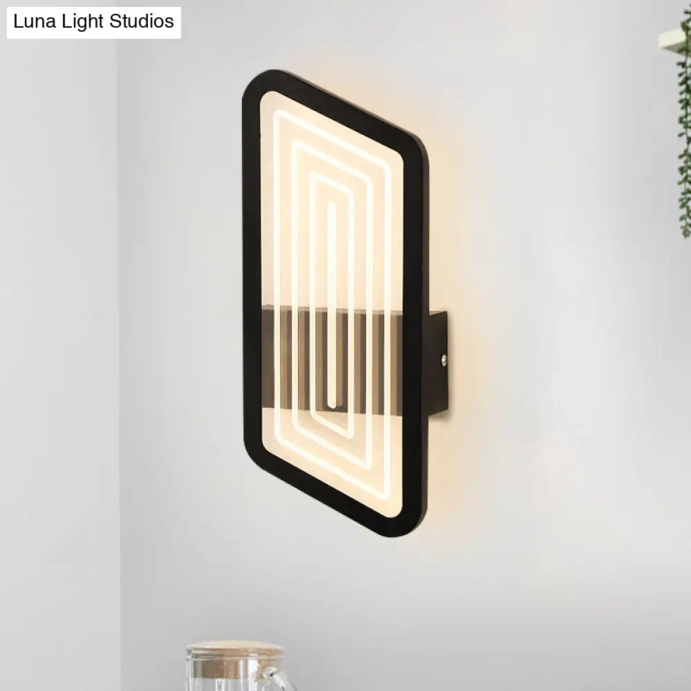 DecorBites™ Nordic Metallic Wall Sconce in Black/Gold with Warm/White Light, 12.5"/19.5" Wide