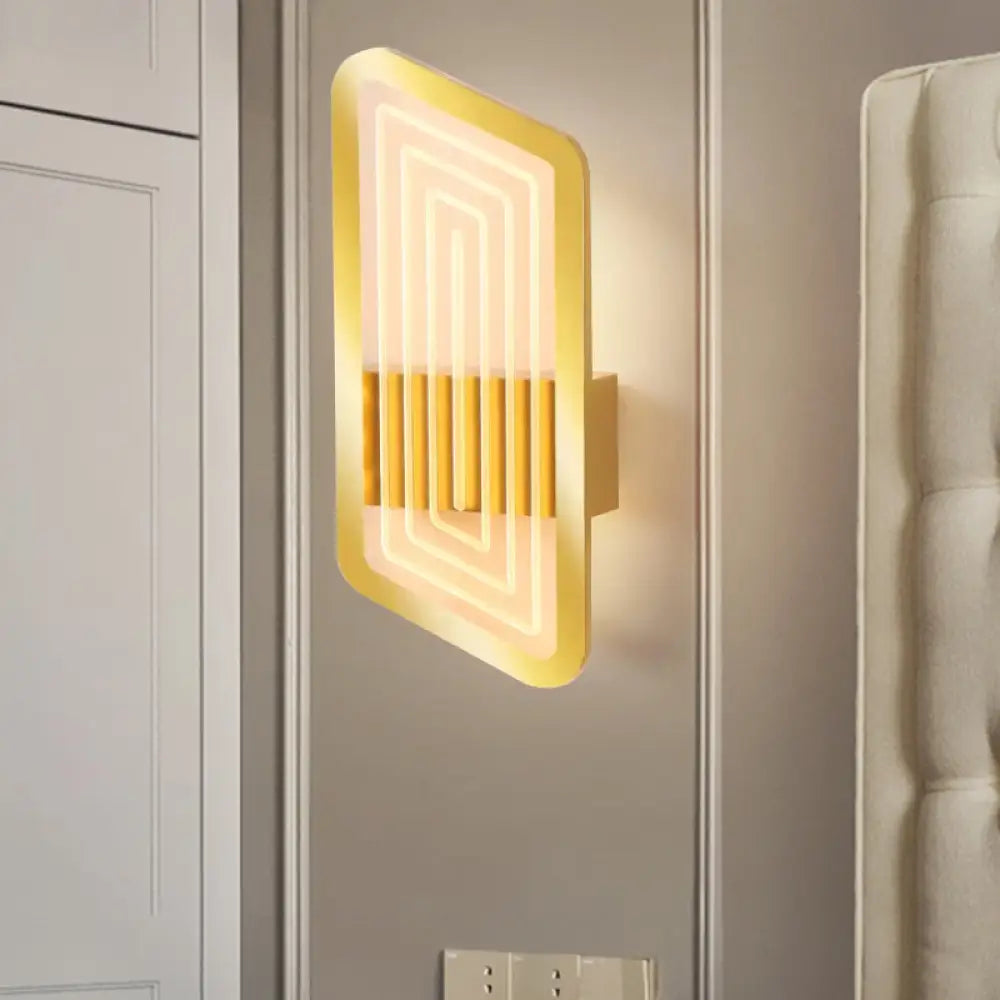 DecorBites™ Nordic Metallic Wall Sconce in Black/Gold with Warm/White Light, 12.5"/19.5" Wide