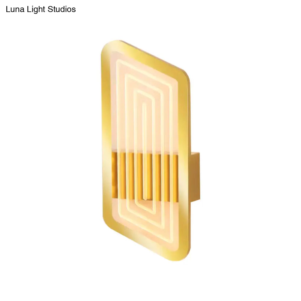 DecorBites™ Nordic Metallic Wall Sconce in Black/Gold with Warm/White Light, 12.5"/19.5" Wide
