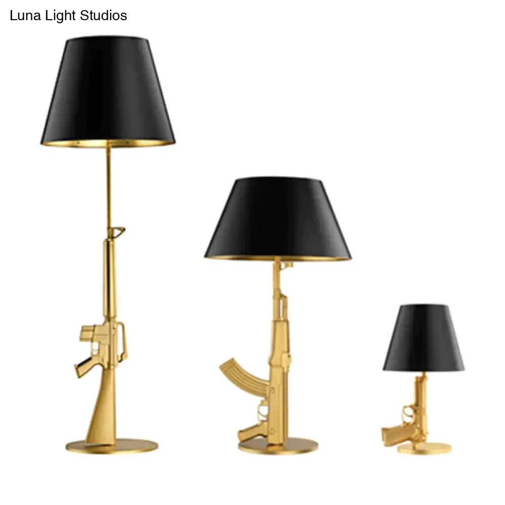 DecorBites™ Nordic Modern AK47 Gun_Lounge Silvery Gold Lustre Bedroom Lamp LED Floor Lamps Kids Children Room Fixtures Home Loft Decor