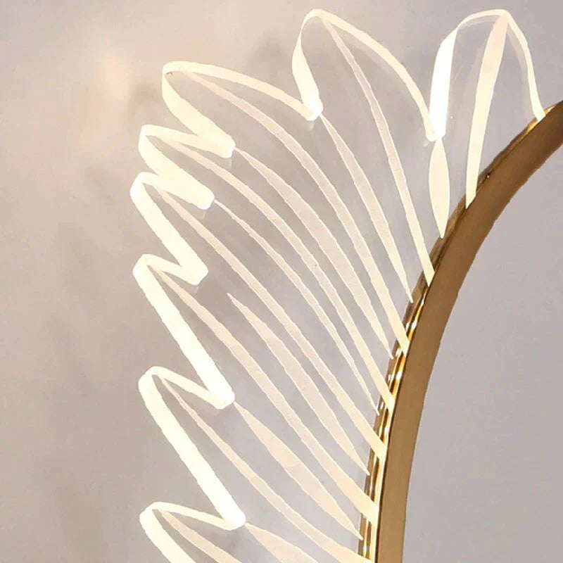 DecorBites™ Nordic modern art bedside feather LED Wall Lamp