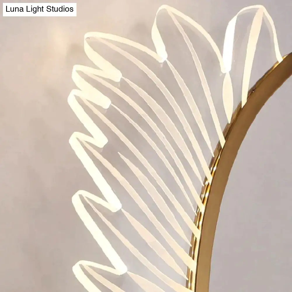 DecorBites™ Nordic modern art bedside feather LED Wall Lamp