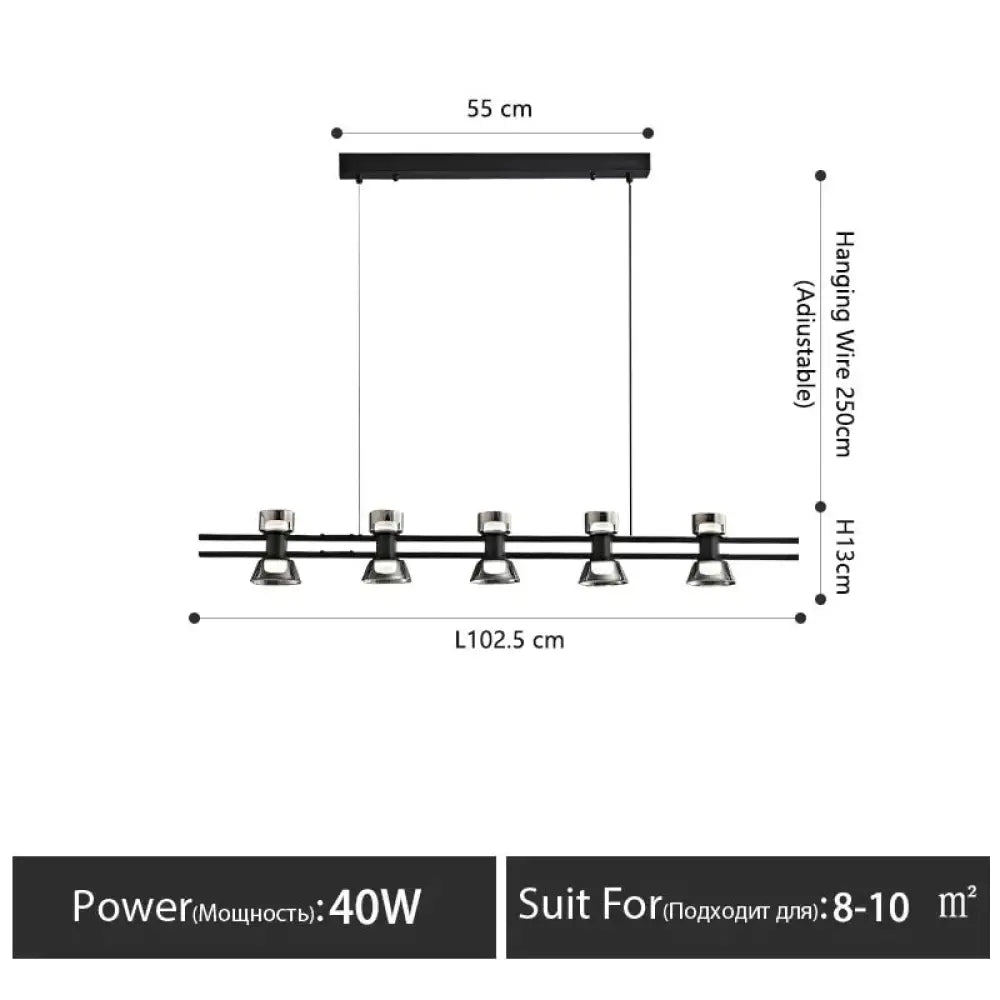 DecorBites™ Nordic modern minimalist light luxury bar LED strip lamp kitchen island table Light fixture