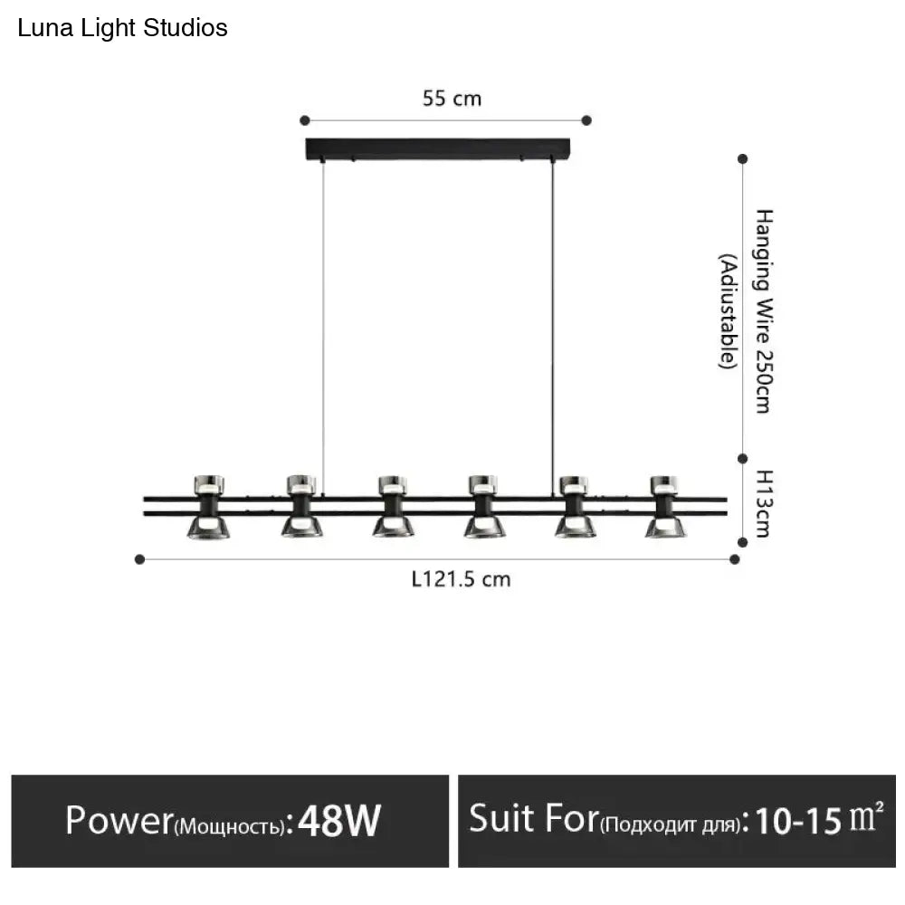 DecorBites™ Nordic modern minimalist light luxury bar LED strip lamp kitchen island table Light fixture