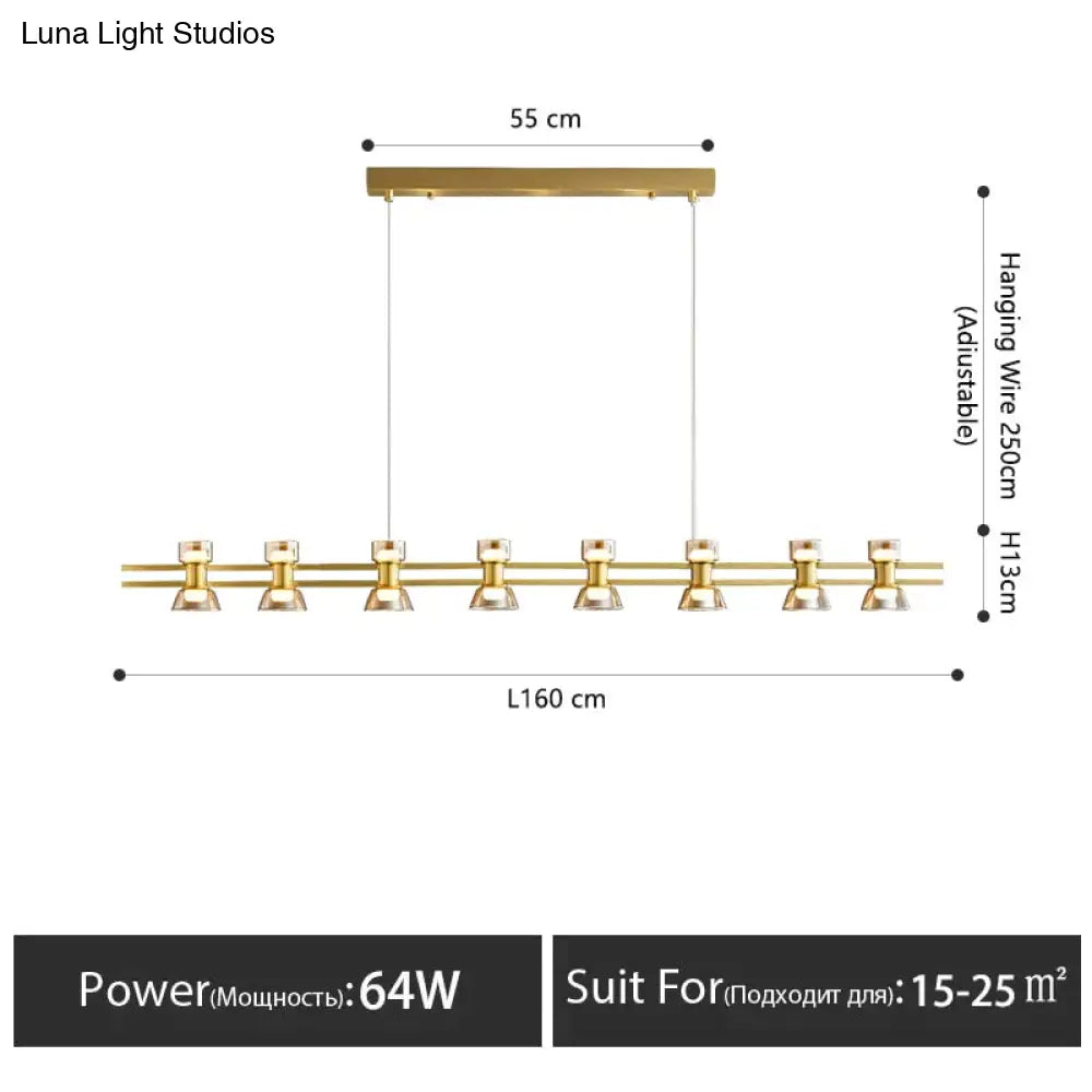 DecorBites™ Nordic modern minimalist light luxury bar LED strip lamp kitchen island table Light fixture