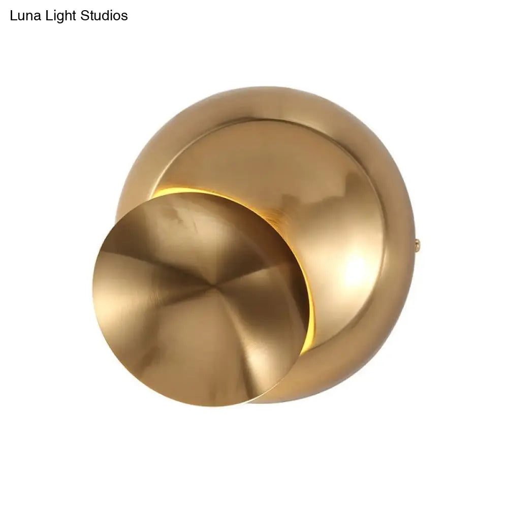 DecorBites™ Nordic Moon-shaped LED Sconce: Moveable Bedside Wall Light