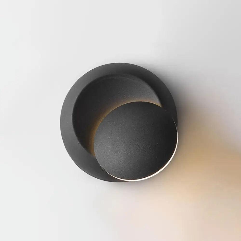 DecorBites™ Nordic Moon-shaped LED Sconce: Moveable Bedside Wall Light