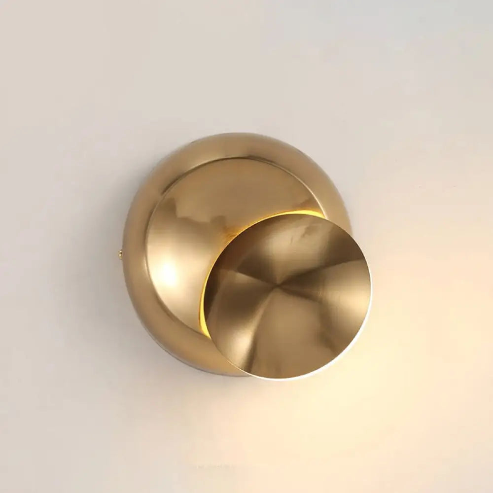 DecorBites™ Nordic Moon-shaped LED Sconce: Moveable Bedside Wall Light