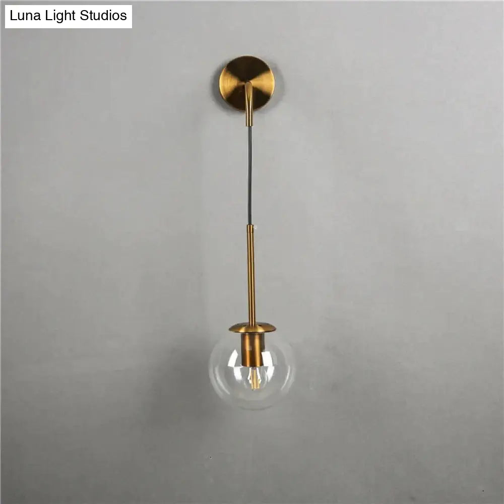 DecorBites™ Nordic Retro Modern Glass Ball Wall Lamps for Bedside Living Room Corridor Staircase Lighting