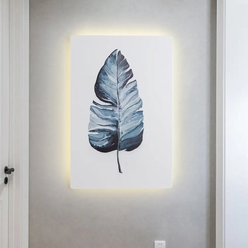 DecorBites™ Nordic Style Banana Leaf Wall Lamp with LED Acrylic Fixture