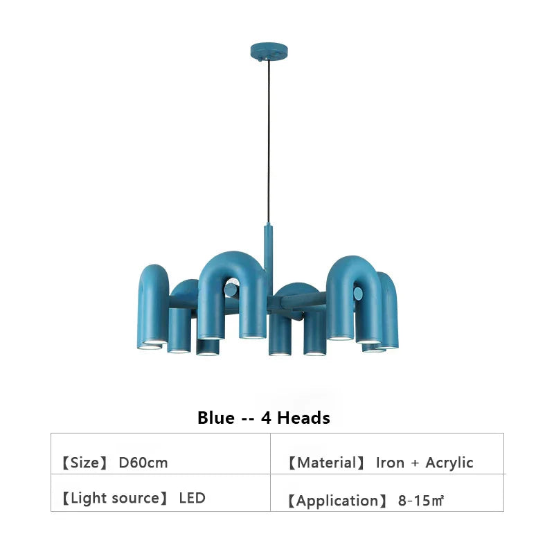 DecorBites™ Nordic U Shape LED Ceiling Chandelier