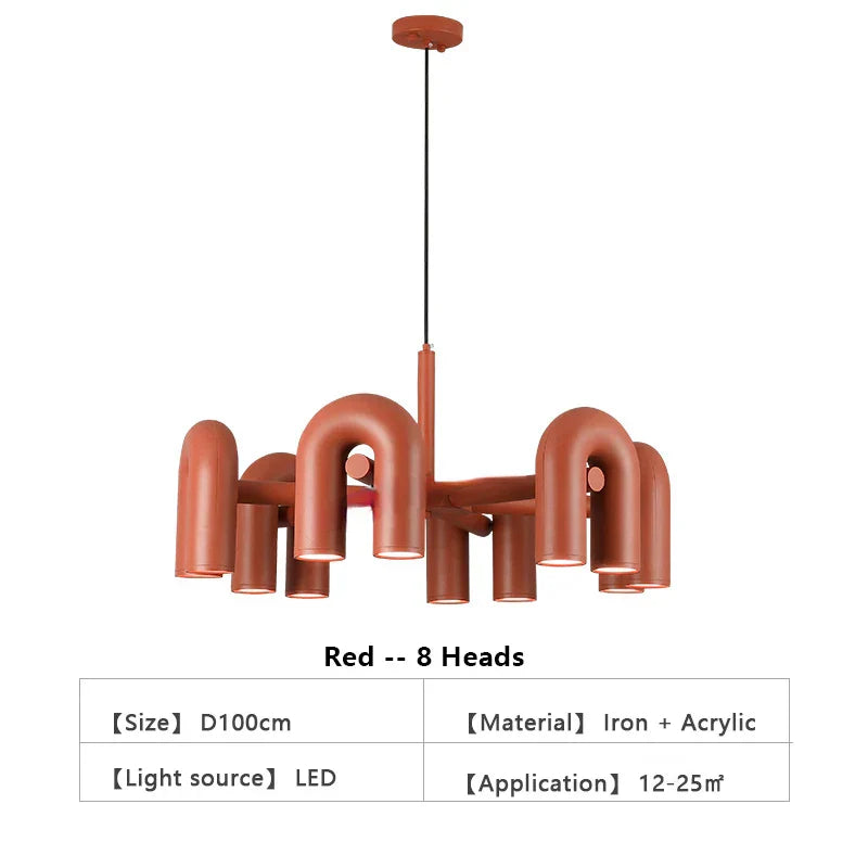 DecorBites™ Nordic U Shape LED Ceiling Chandelier