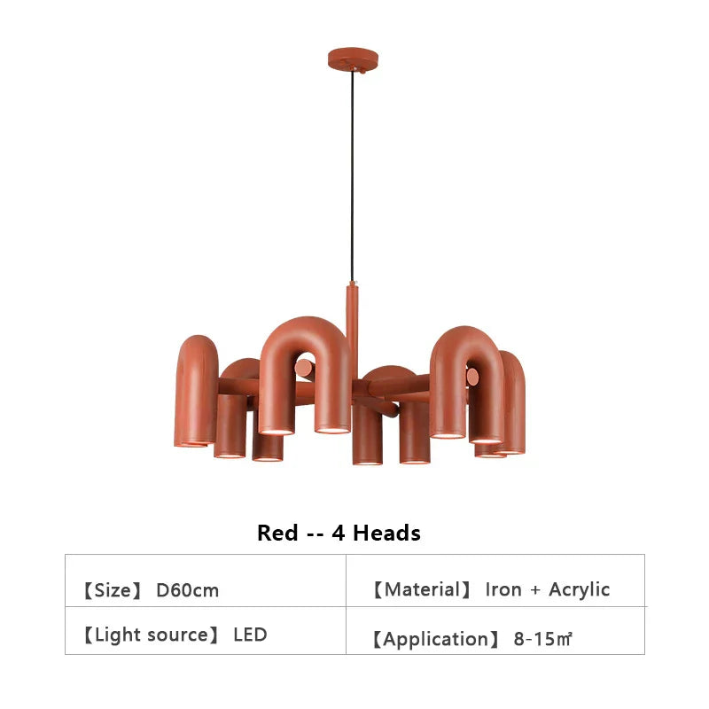 DecorBites™ Nordic U Shape LED Ceiling Chandelier