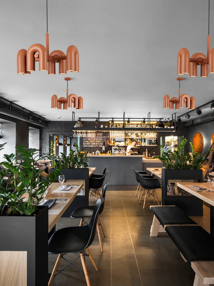 DecorBites™ Nordic U Shape LED Ceiling Chandelier