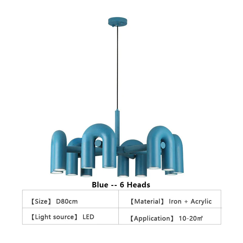 DecorBites™ Nordic U Shape LED Ceiling Chandelier