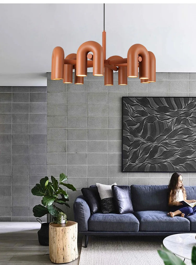 DecorBites™ Nordic U Shape LED Ceiling Chandelier