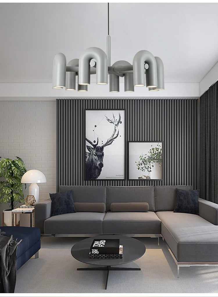 DecorBites™ Nordic U Shape LED Ceiling Chandelier
