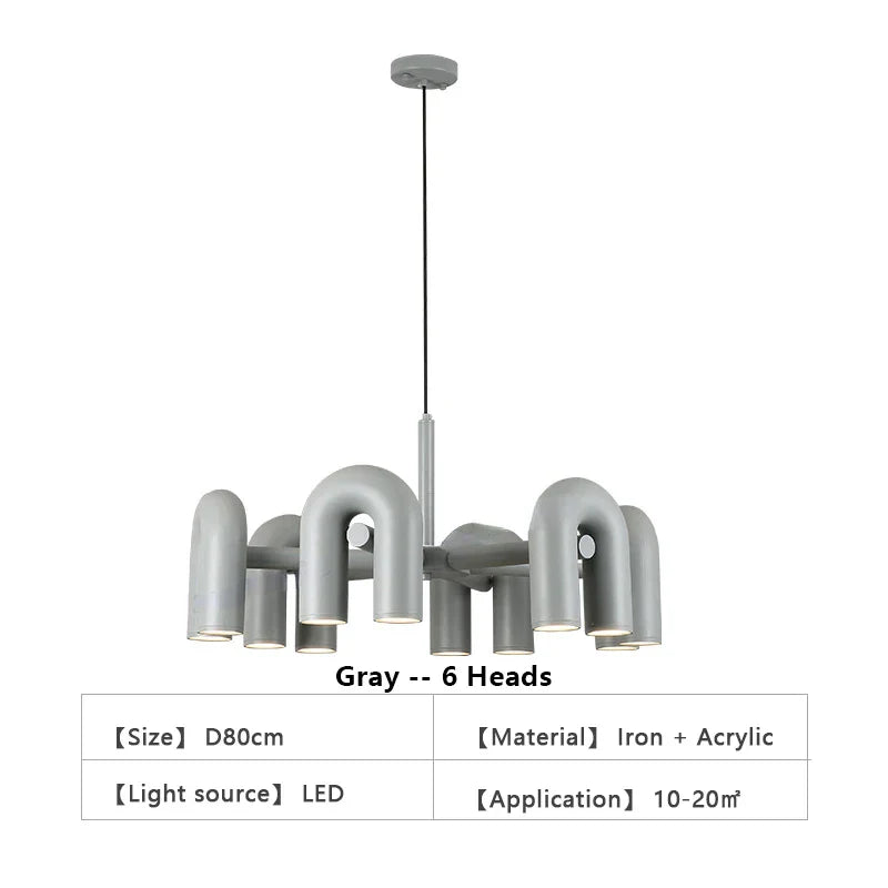 DecorBites™ Nordic U Shape LED Ceiling Chandelier