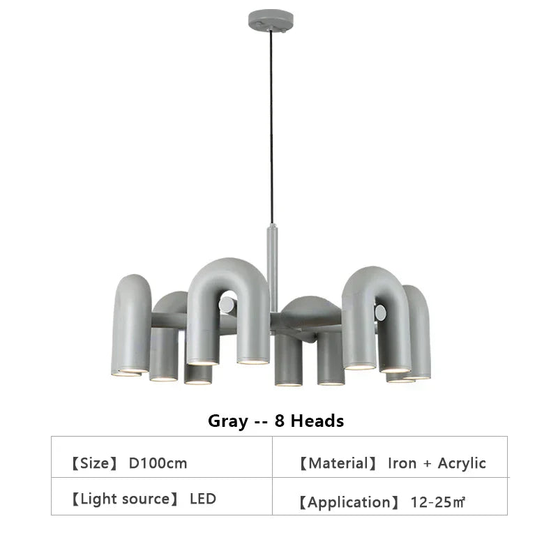 DecorBites™ Nordic U Shape LED Ceiling Chandelier