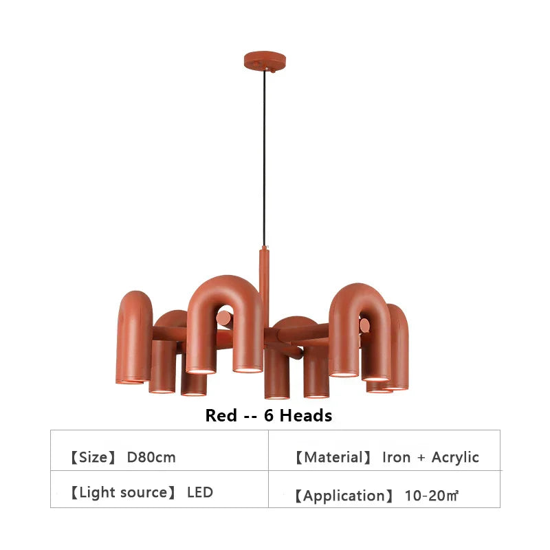 DecorBites™ Nordic U Shape LED Ceiling Chandelier