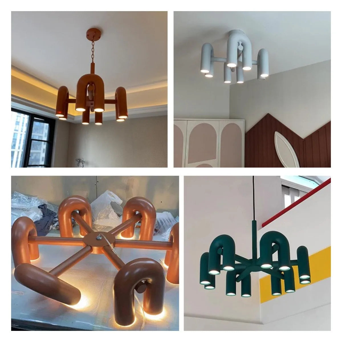 DecorBites™ Nordic U Shape LED Ceiling Chandelier