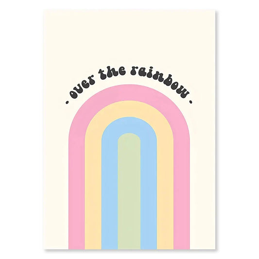 DecorBites™ Pastel Danish Flower Wall Art Print