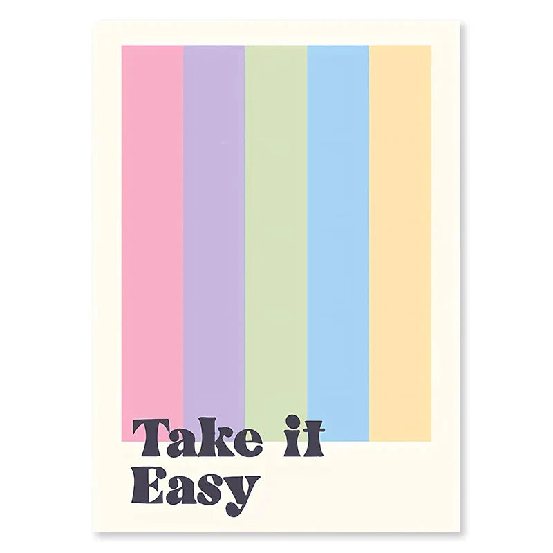 DecorBites™ Pastel Purple Abstract Wall Art Print