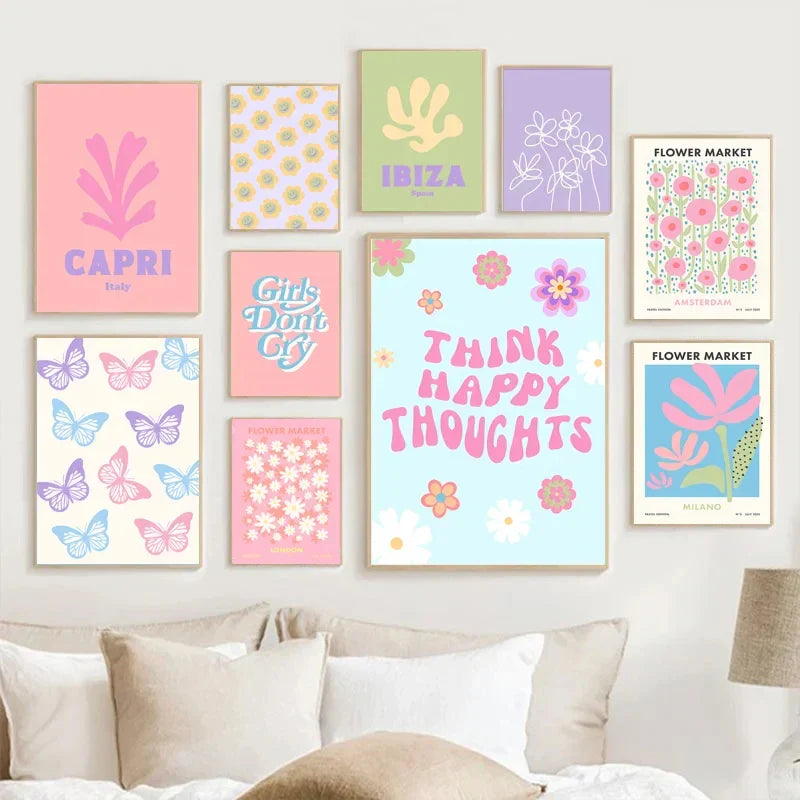 DecorBites™ Pastel Purple Abstract Wall Art Print