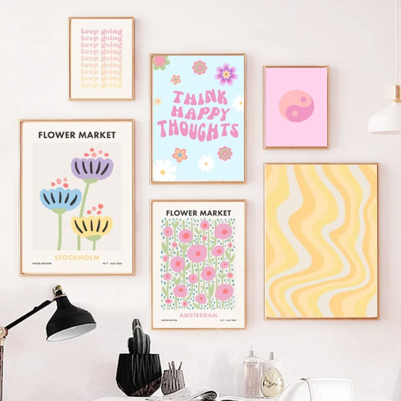 DecorBites™ Pastel Purple Abstract Wall Art Print