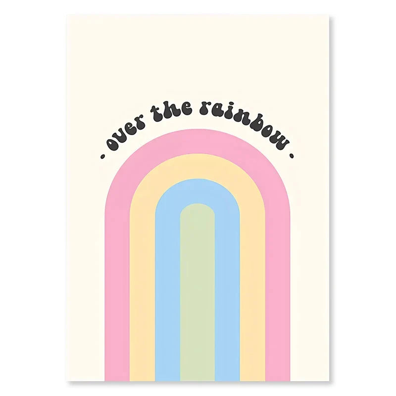 DecorBites™ Pastel Wall Art Poster Print - Abstract Danish Flower