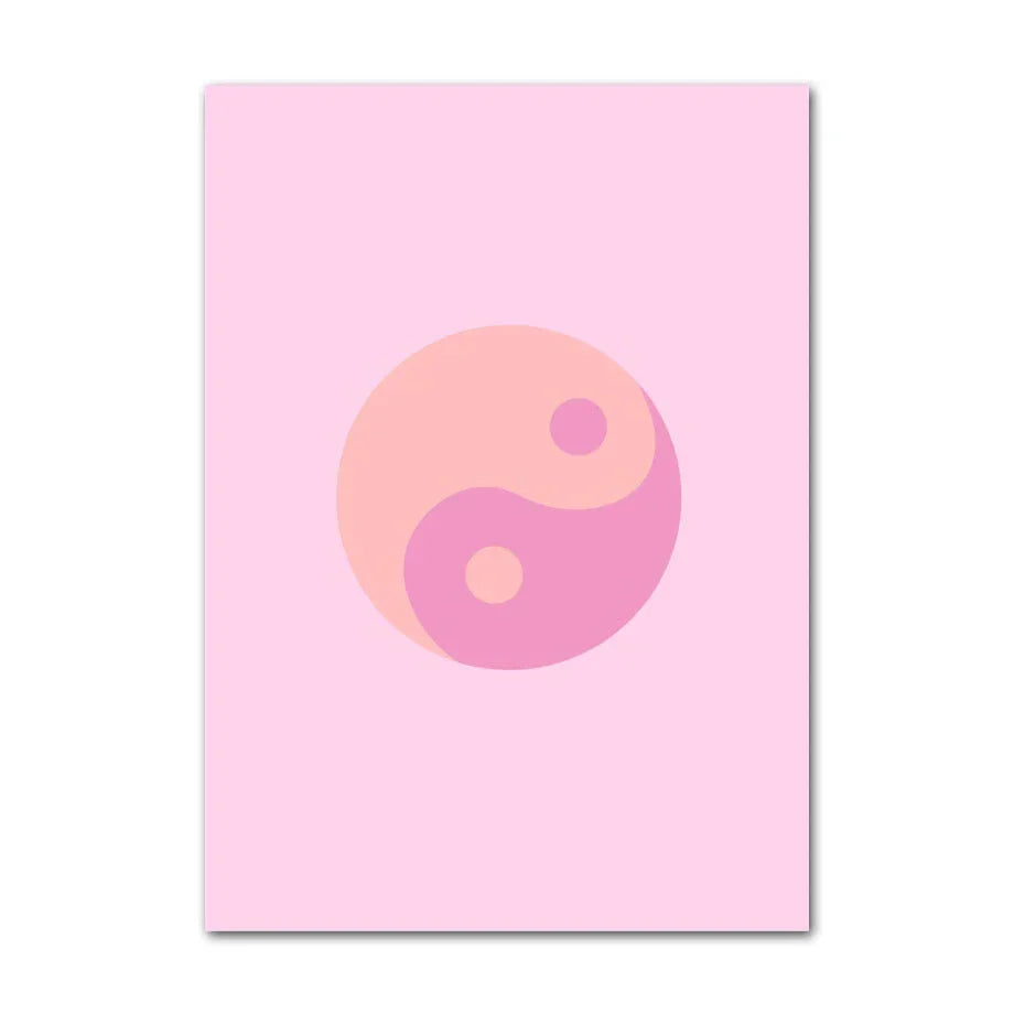 DecorBites™ Pastel Wall Art Poster Print - Abstract Danish Flower
