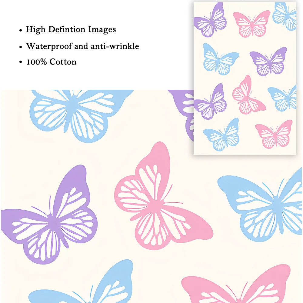 DecorBites™ Pastel Wall Art Poster Print - Abstract Danish Flower