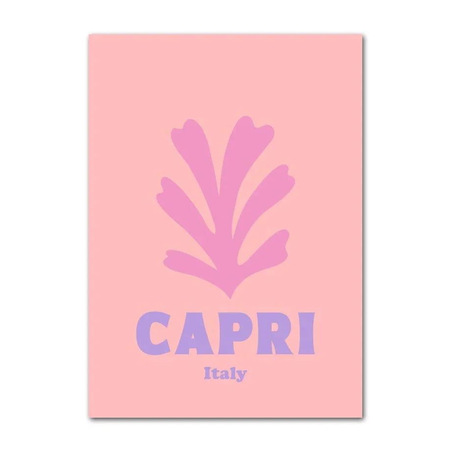 DecorBites™ Pastel Wall Art Poster Print - Abstract Danish Flower