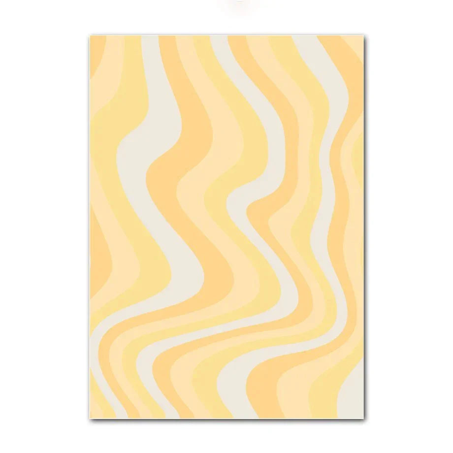 DecorBites™ Pastel Wall Art Poster Print - Abstract Danish Flower